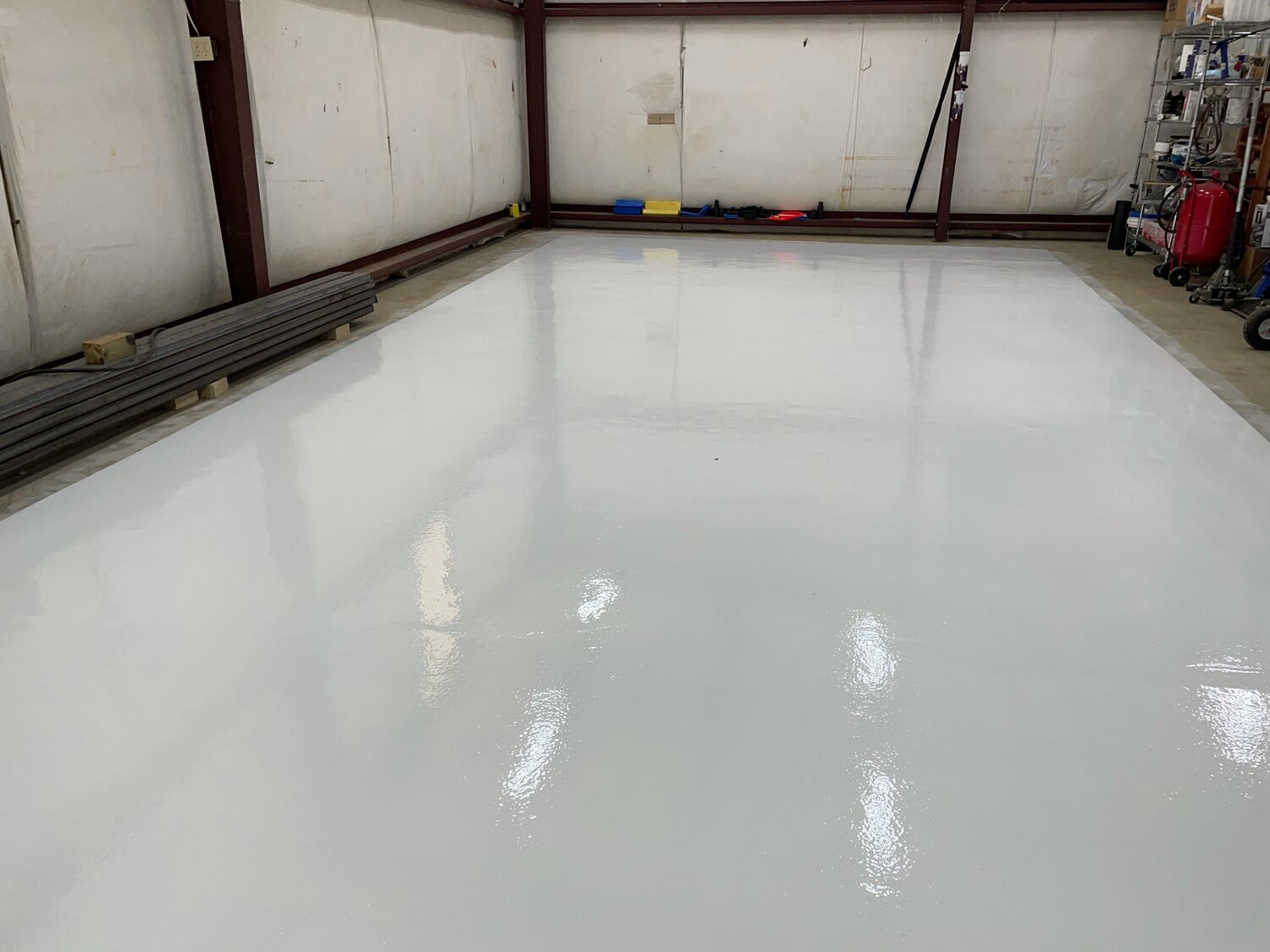 Epoxy Coating Of Auto Body Shop